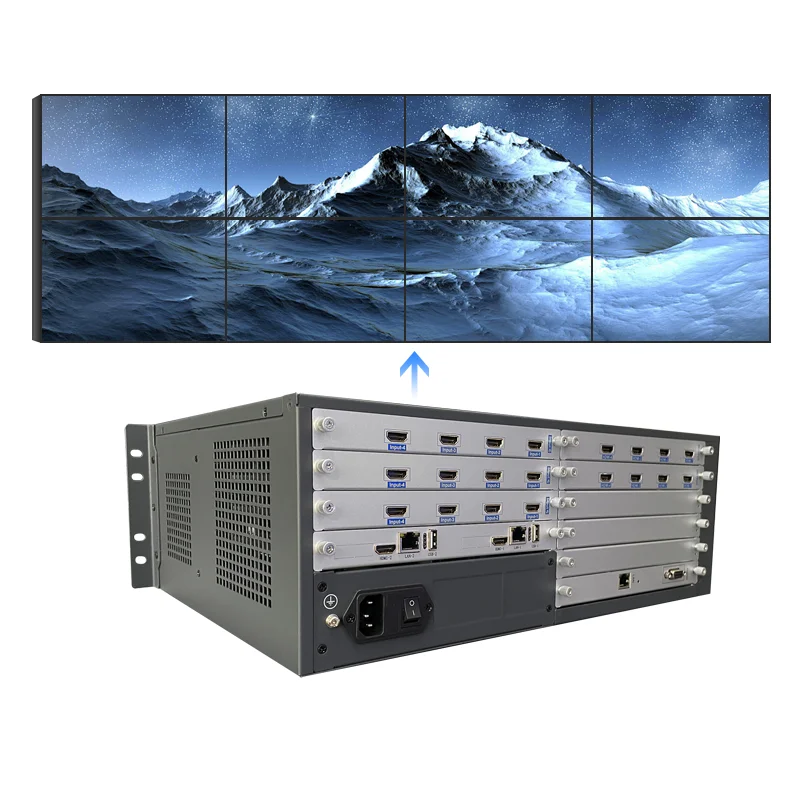 Controller per processore video wall 4K HDM I Controller per parete multimediale Processore video LED per controllo video wall