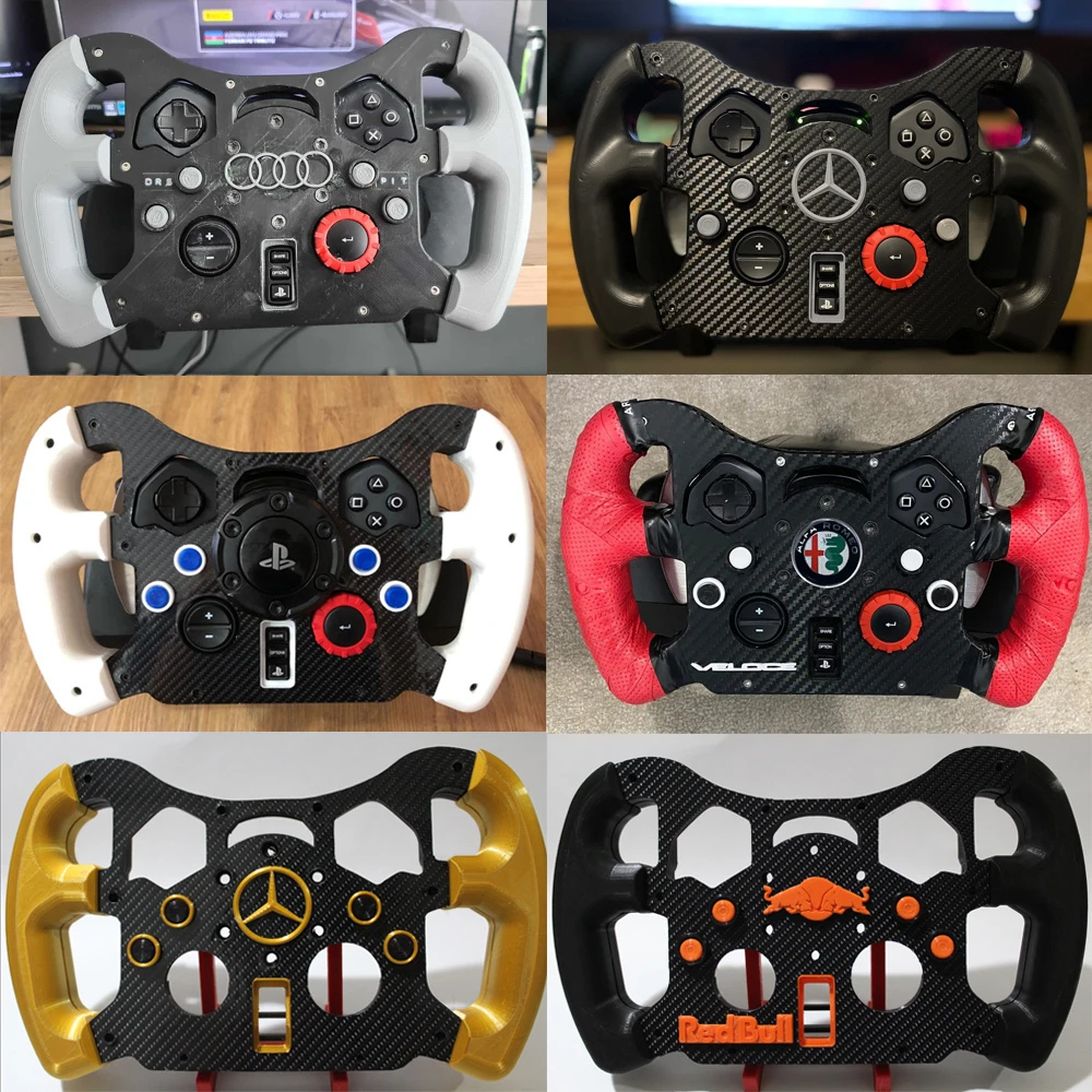 Custom Thickened F1 Steering Wheel Mod Racing Sim kits for g29/g923/g920 Game Panel Replacement Adapter