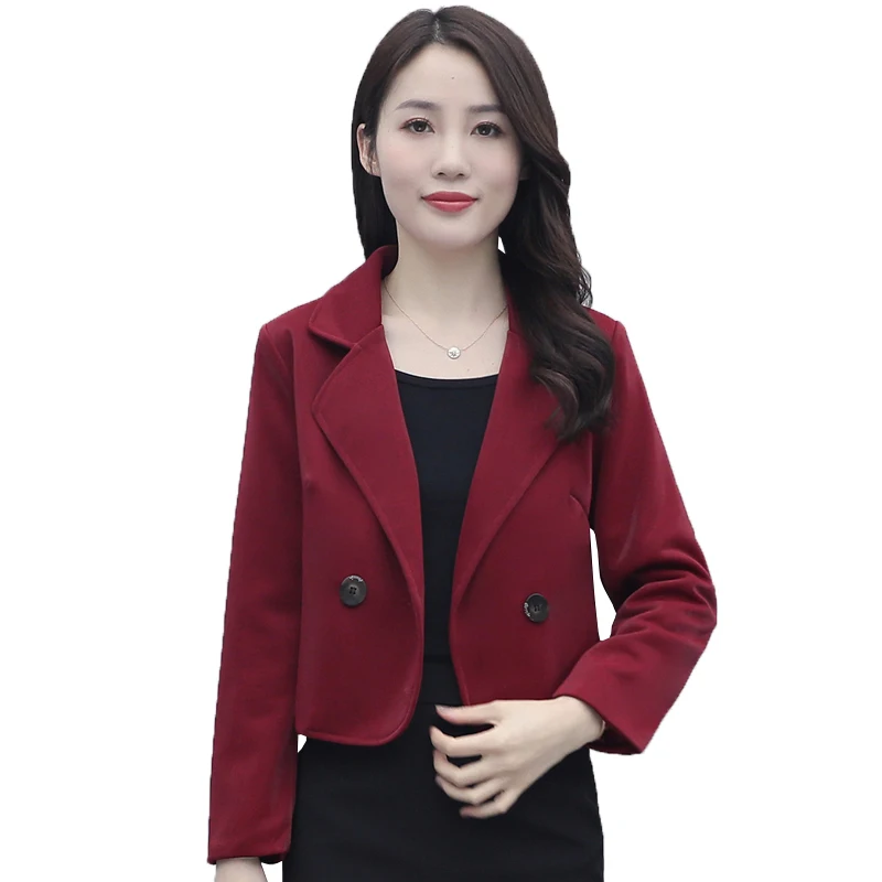 Blazer da donna su misura Chiusura leggera Cappotto selvaggio di media lunghezza Cappotto professionale attillato profondo Nastro Laple medio