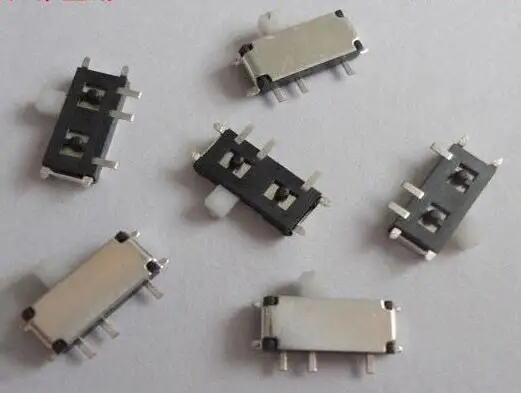 20PCS Reel Packing MSK-01A H=1.5/2/2.5MM 7Pin SMT Mini Slide Switch 2Position Micro Toggle Switch 1P2T Toy Miniature Switch