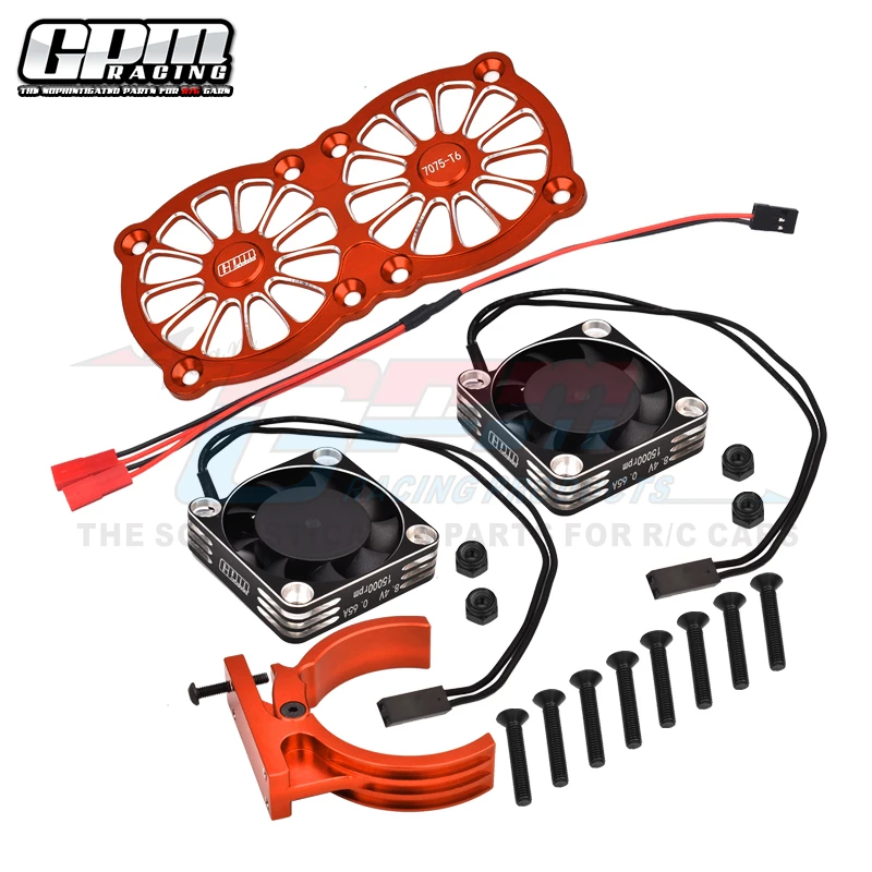 Alu 7075 Motor Heatsink With Dual Metal Frame Cooling Fan And Adjustable Mount