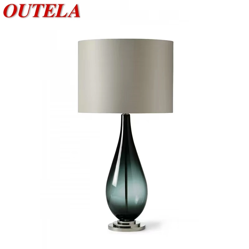 

OUTELA Nordic Modern Glaze Table Lamp Fashionable Art Iiving Room Bedroom Hotel LED Personality Originality Desk Light