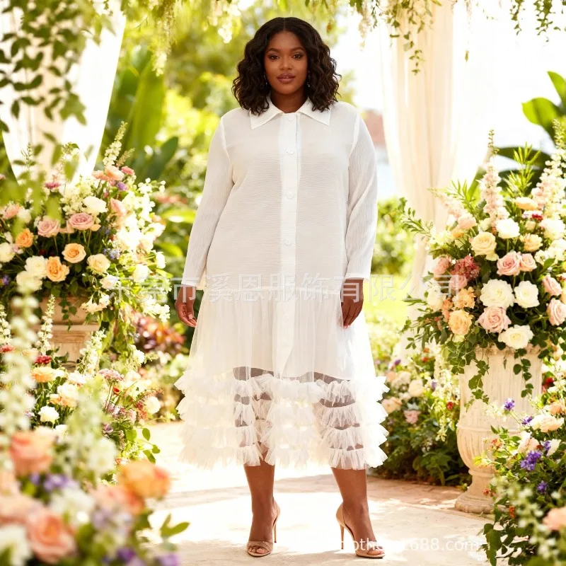 Miyake plissado vestidos de malha francesa plisse 2026 primavera nova moda plissados temperamento lapela casual fofo bolo dobrar vestidos femininos