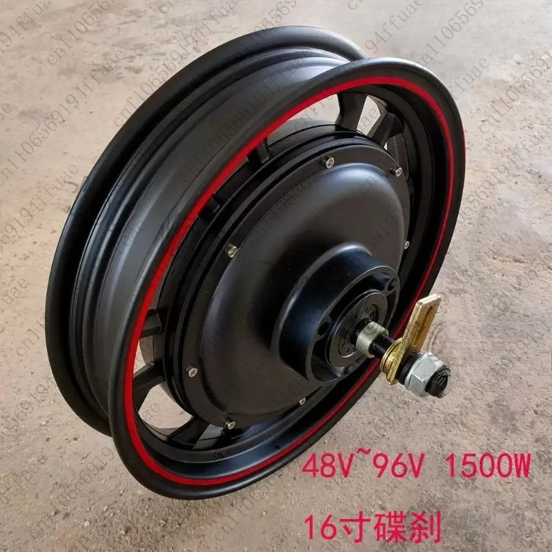 60v72V96V1500w 16 inch high-power wide tire disc brake motor 133s zlmotor