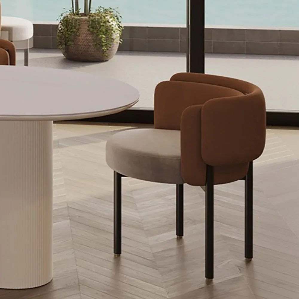 Set van 2 Scandinavische eetkamerstoelen Luxe moderne woonkamer Ergonomische eetkamerstoelen Esthetisch premium Muebles De Salon-meubilair