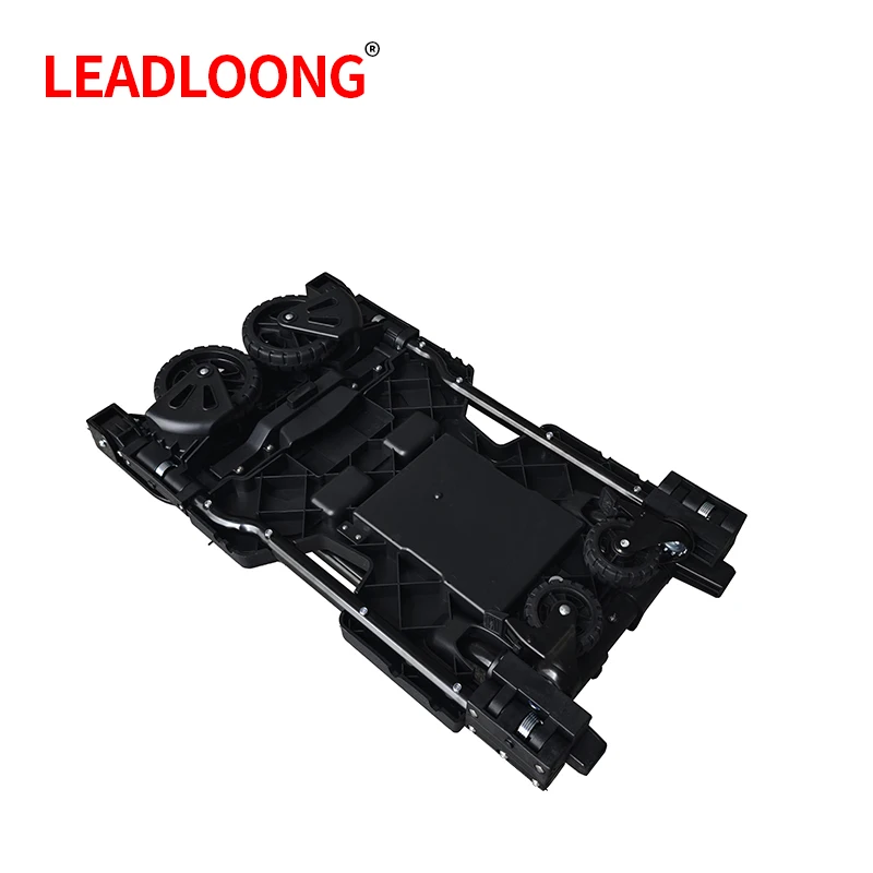 LEADLOONG Portable Foldable Tool Cart with Collapsible Basket