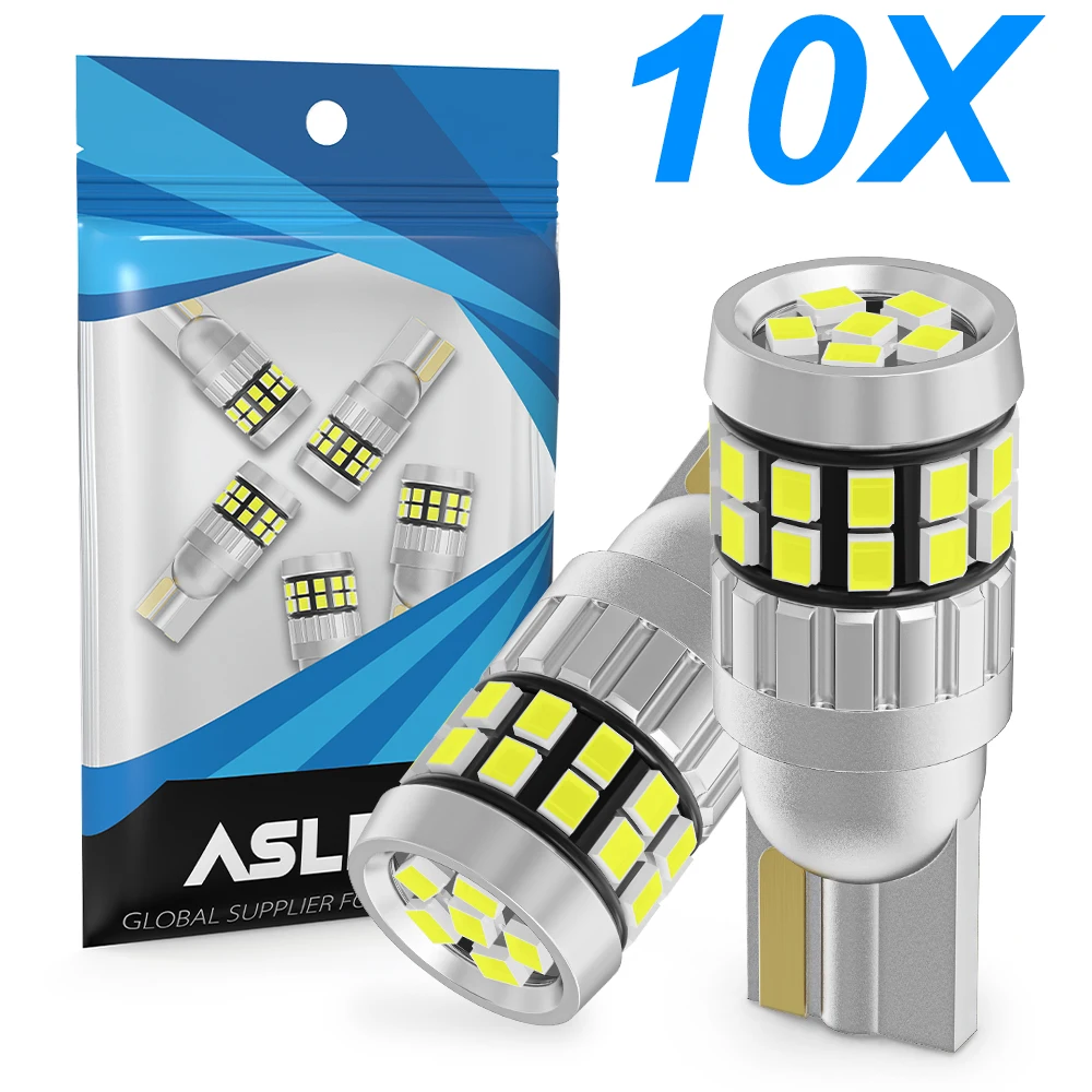 

10x T10 W5W 1500LM 6000K 12V 24V CANBUS NO ERROR Blue Amber LED DRL Backup Reverse Map Dome Light Sourcing for Audi BMW Benz