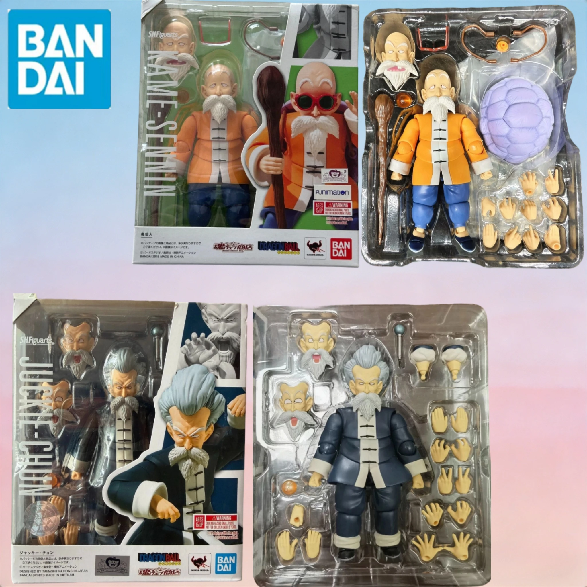 

In-stock Bandai SHF Dragon Ball KAME SENNIN Limited Jackie Chun Martial Arts Tournament Exclusive 1/12 Scale Figure Collectible