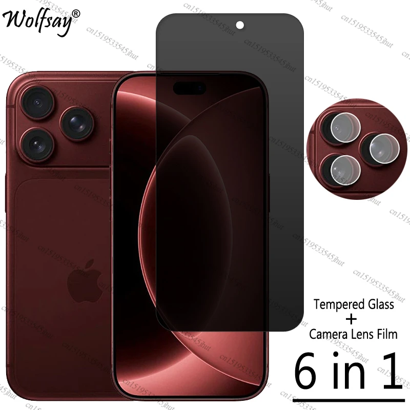 

Privacy Screen Protector For iPhone 18 Pro Max Anti-Spy Tempered Glass iPhone18 Pro Max Camera Glass For iPhone 18 Pro Max Glass