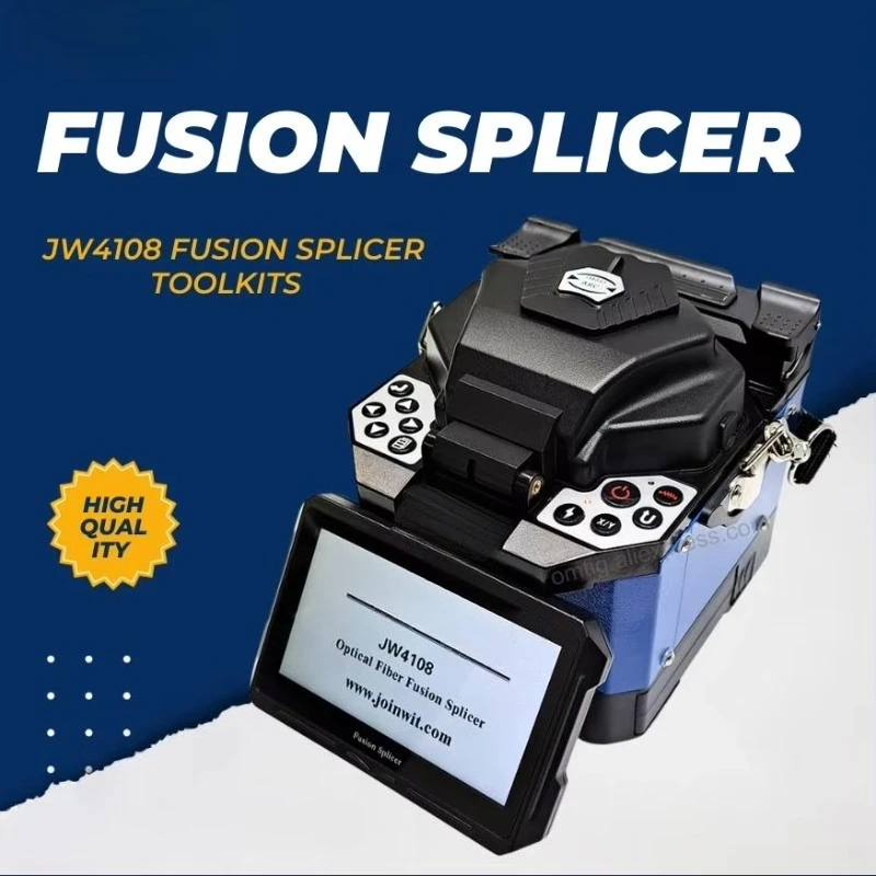 Hochwertige, 100 % neue Glasfaserausrüstung, 6 Motor Fusion Splicer Toolkit, Spleißmaschine für optische Kernschweißgeräte