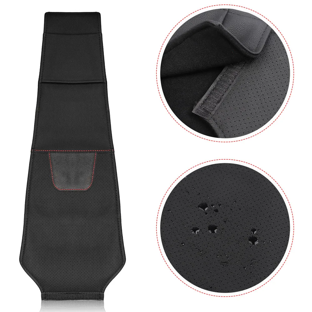 1pc Car Headrest Protector Case Pu Leather Car Headrest Cover Car Accessories