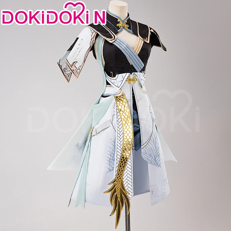 Jinhsi Cosplay Costume Game Wuthering Waves【XS-3XL】DokiDoki-N Women Christmas Costume Cute Dress Jinxi Jinhsi Cosplay Plus Size