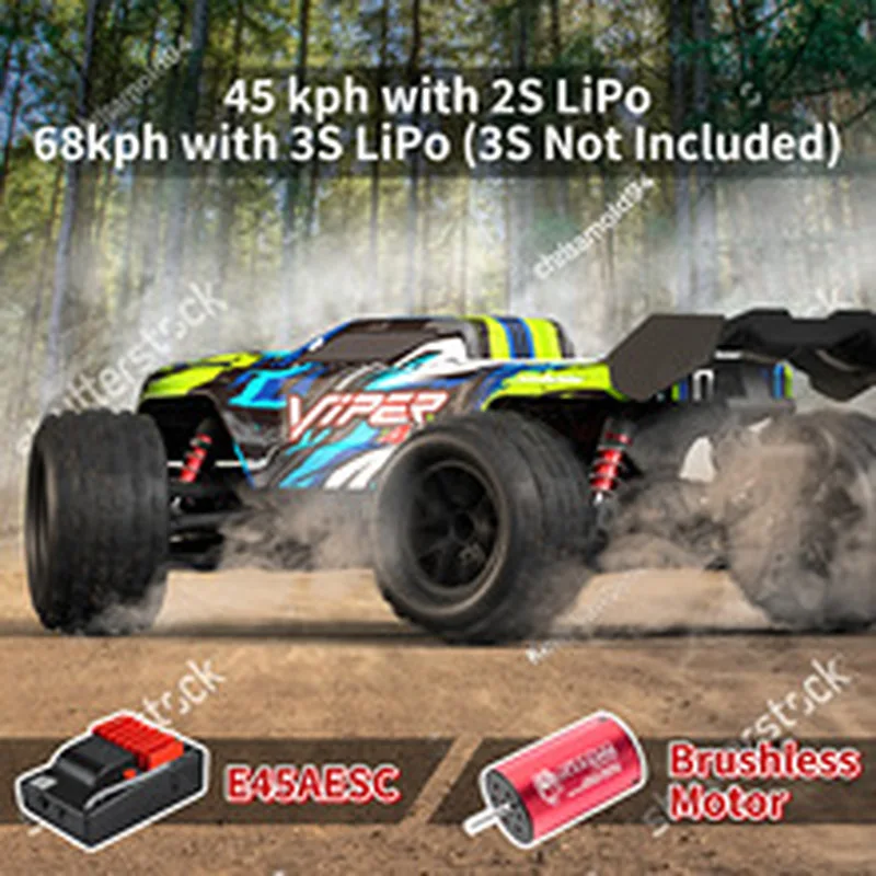 

S909/910 PRO Brushless Motor High-Speed RC Car 1:16 Scale Monster Truck Off-Road Model Four-Wheel Drive Suitable Boys Gifts