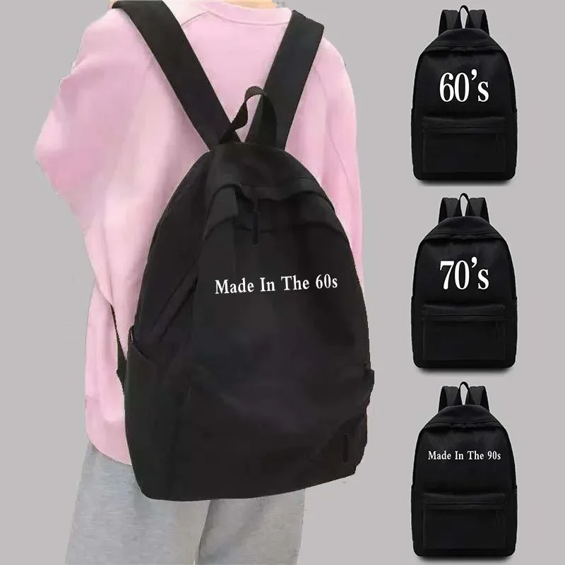 

Unisex Travel Backpack Women's Backpack Year Pattern Teen College School Bag Shoulder Laptop Bag Harajuku Sports Backpacks