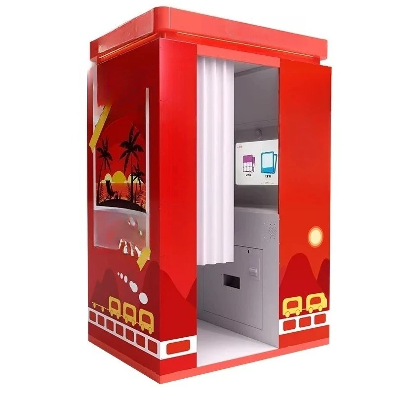 Commercial self-service instant printing Fully automatic custom photo booth vending hine