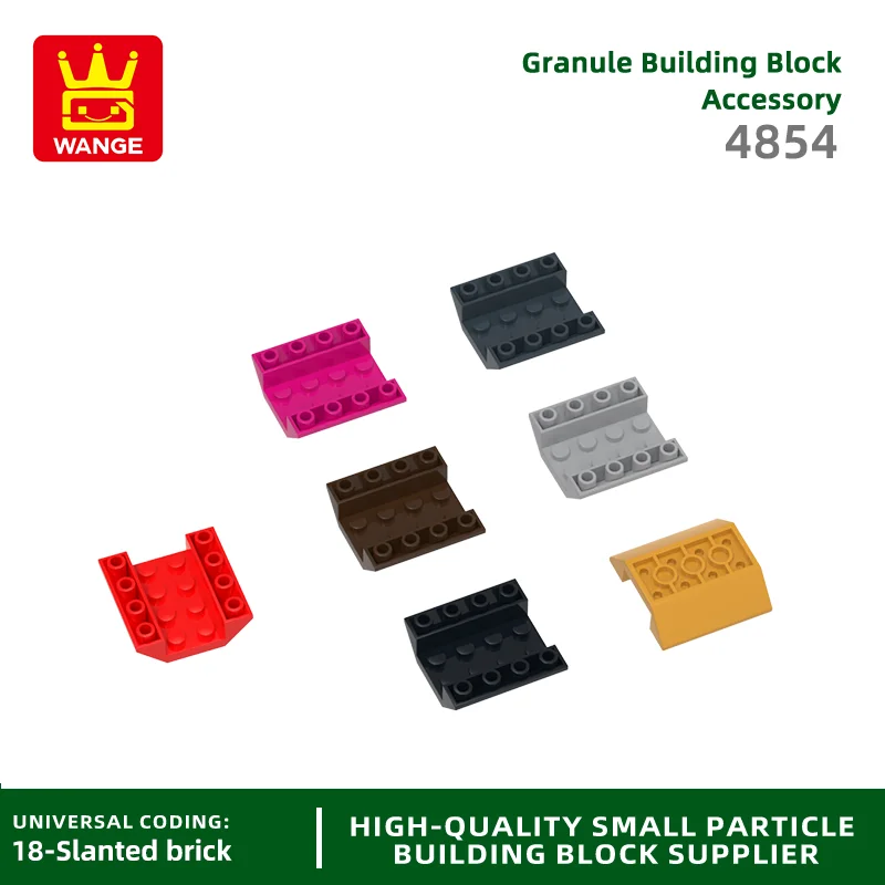 

Wange 30PCS/lot 4854 Concave Block Moc 16 Hole Loose Parts Compatible with Bricks DIY Children Education Toy Gift Storage Box