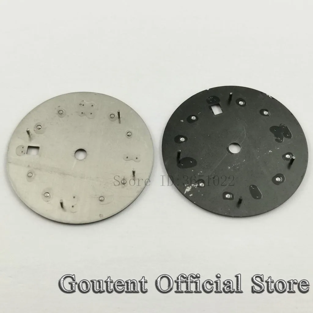 Goutent 31mm Sterile Black/Blue Watch Dial With Hands Fit NH35 NH36 ETA2824 Pt5000 2836 Miyota 8215 821A DG2813/3804 Movement