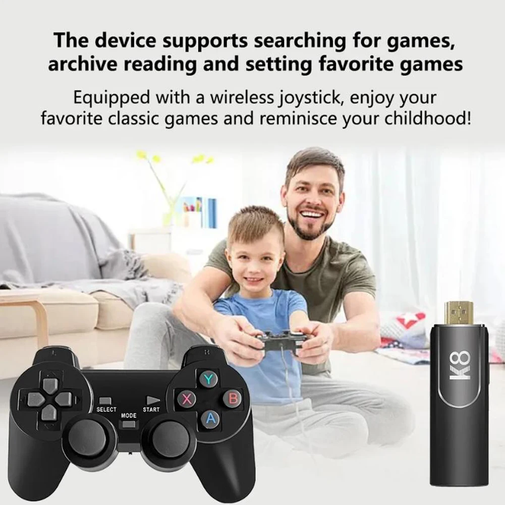 ريترو لعبة عصا 58000 + ألعاب التلفزيون وحدة تحكم بجهاز لعب محمول HDMI-متوافق مع لوحات الألعاب اللاسلكية ل PS1 N64 DC #6