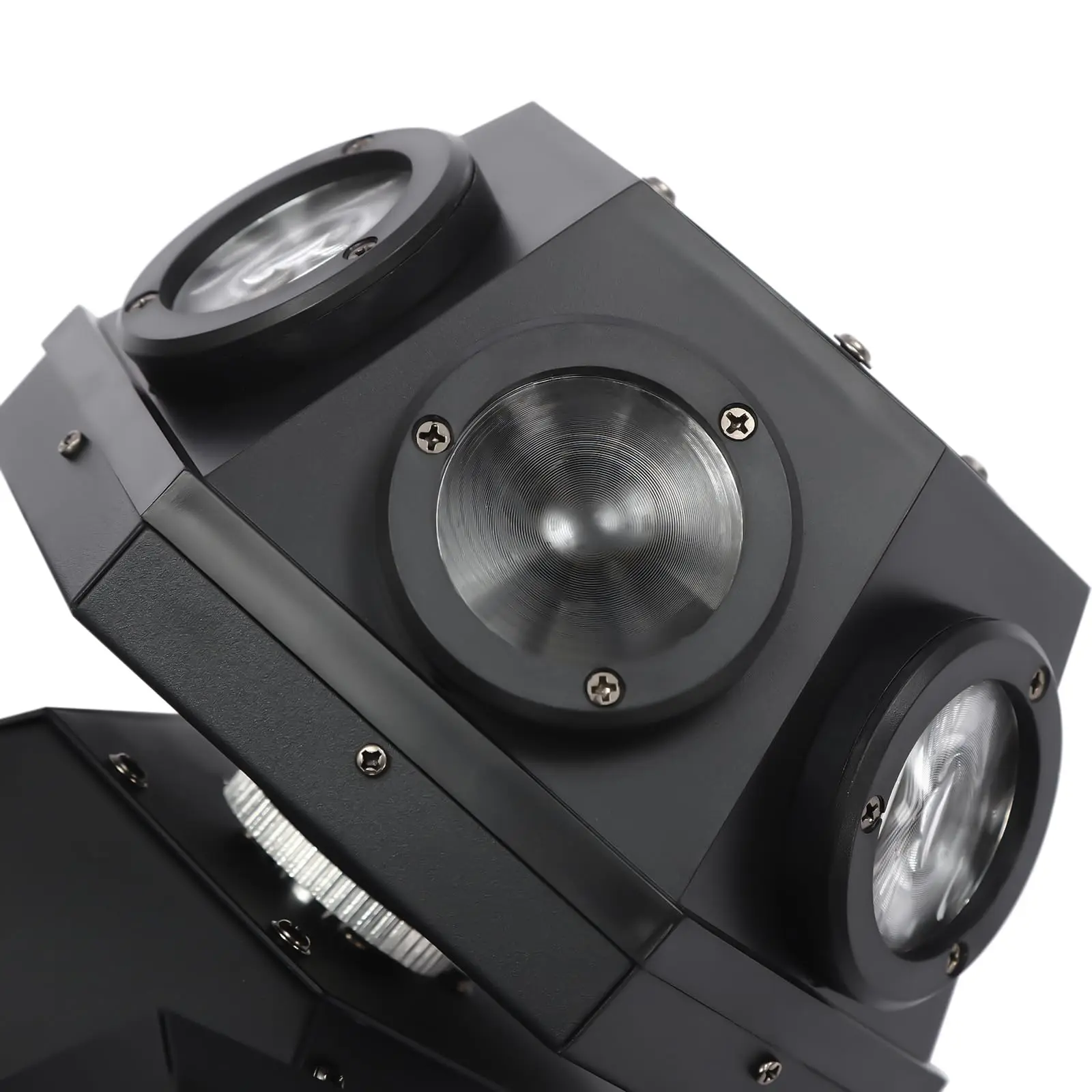 Lumière Disco à tête mobile 180W, 3 têtes RGBW DMX512, faisceau lumineux de fête DJ, lumière de scène rotative à tête mobile pour discothèque et mariage
