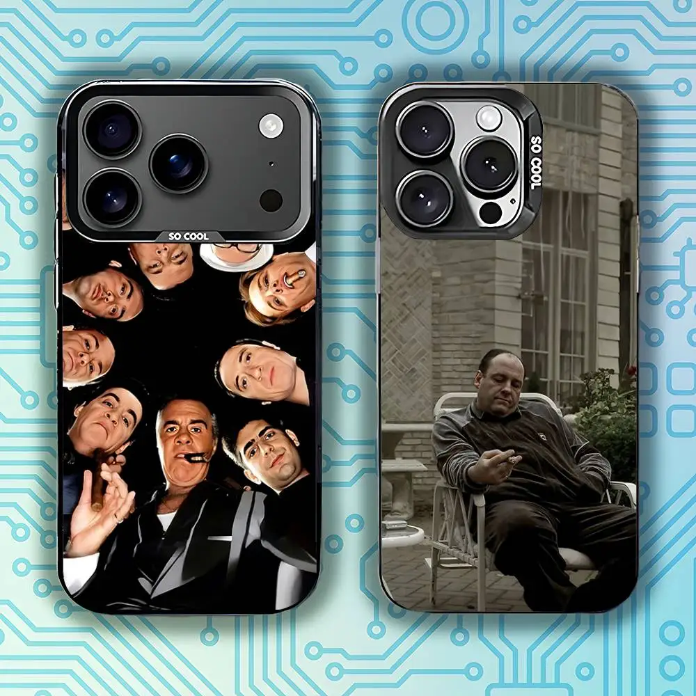

The S-Sopranos TV Tony Soprano Phone Case For iPhone 17,16,15,14,13,12,11,Pro,Max,Plus,E,Air,Mini Black Tpu Cover