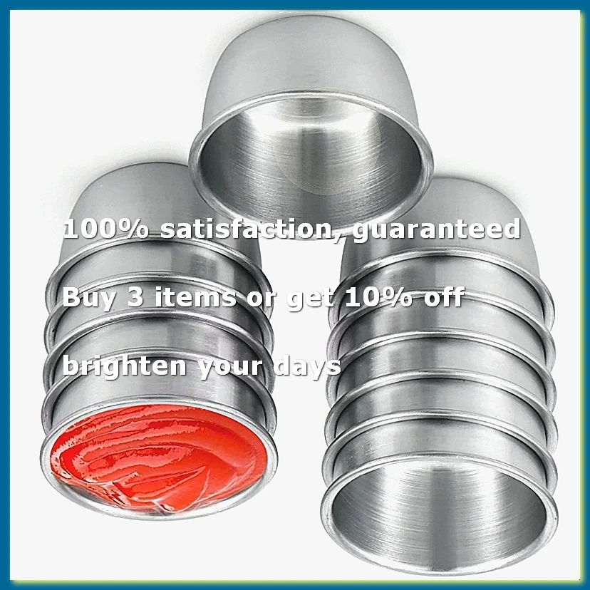 12 Pcs Stainless Steel Sauce Dipping Bowls Set, 45ml Mini Reusable Seasoning Cups for Condiments, Snacks, Appetizers