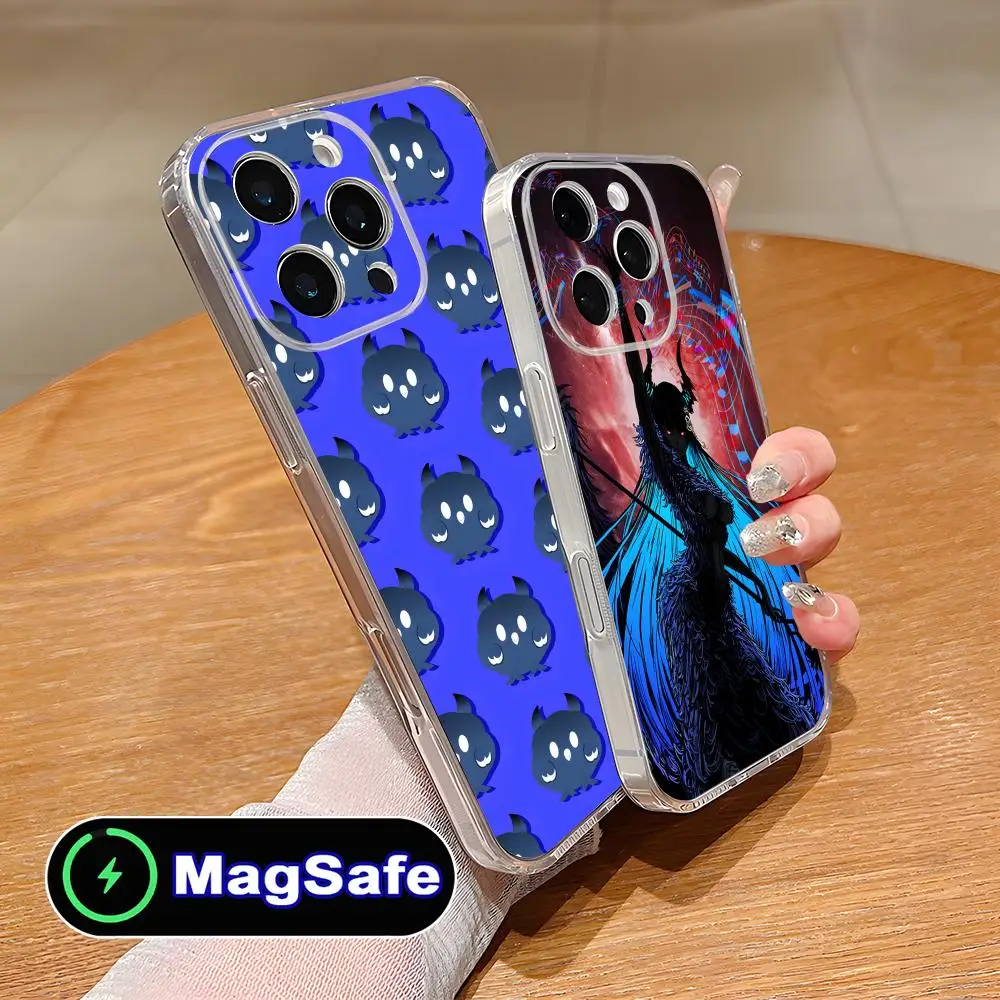 

Чехол Holo Nerissa для iPhone 17 16 15 14 13 12 11 Air Pro Max Plus Mini Magsafe, прозрачный, цветной, красивый чехол