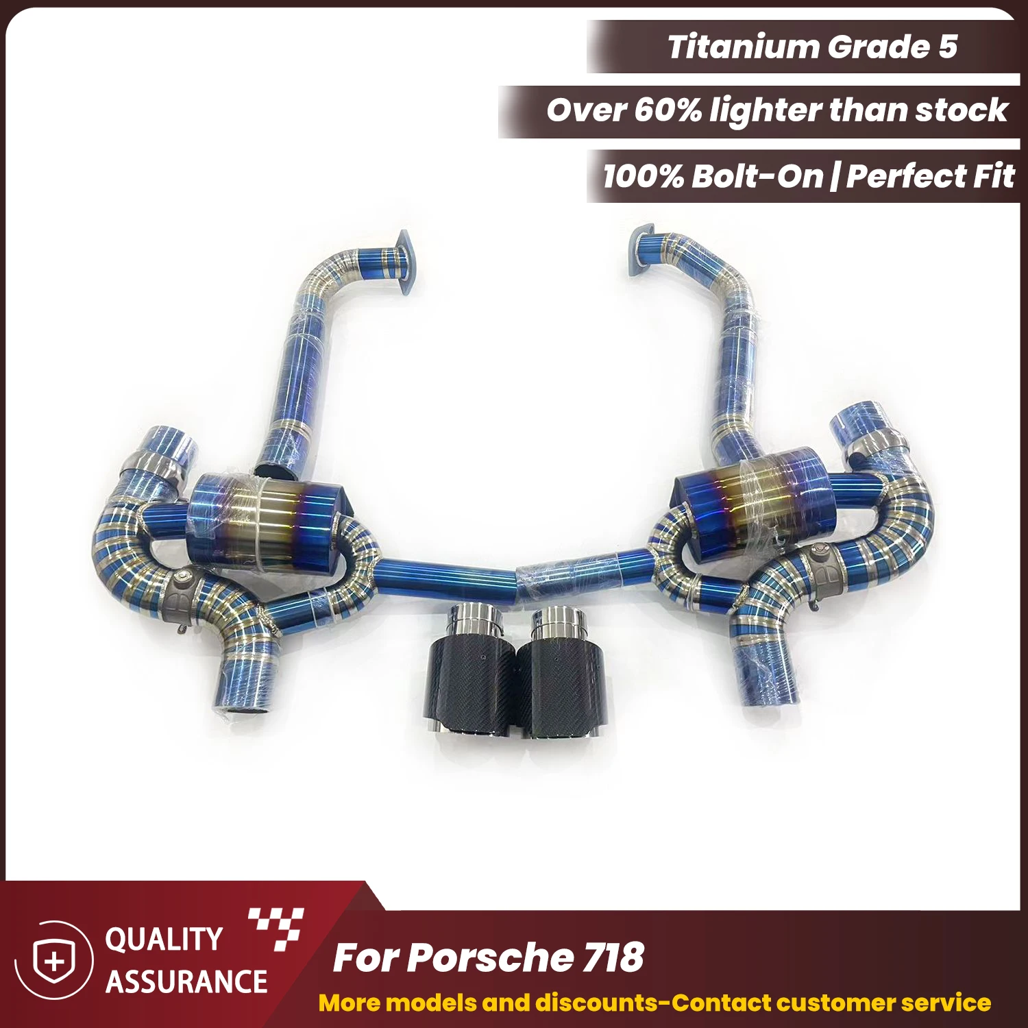 

Агрессивный звук выхлопа ECCF, титановый выхлоп Valvetronic, выхлопная система Catback для Porsche 718, модернизация до GT4, простая установка