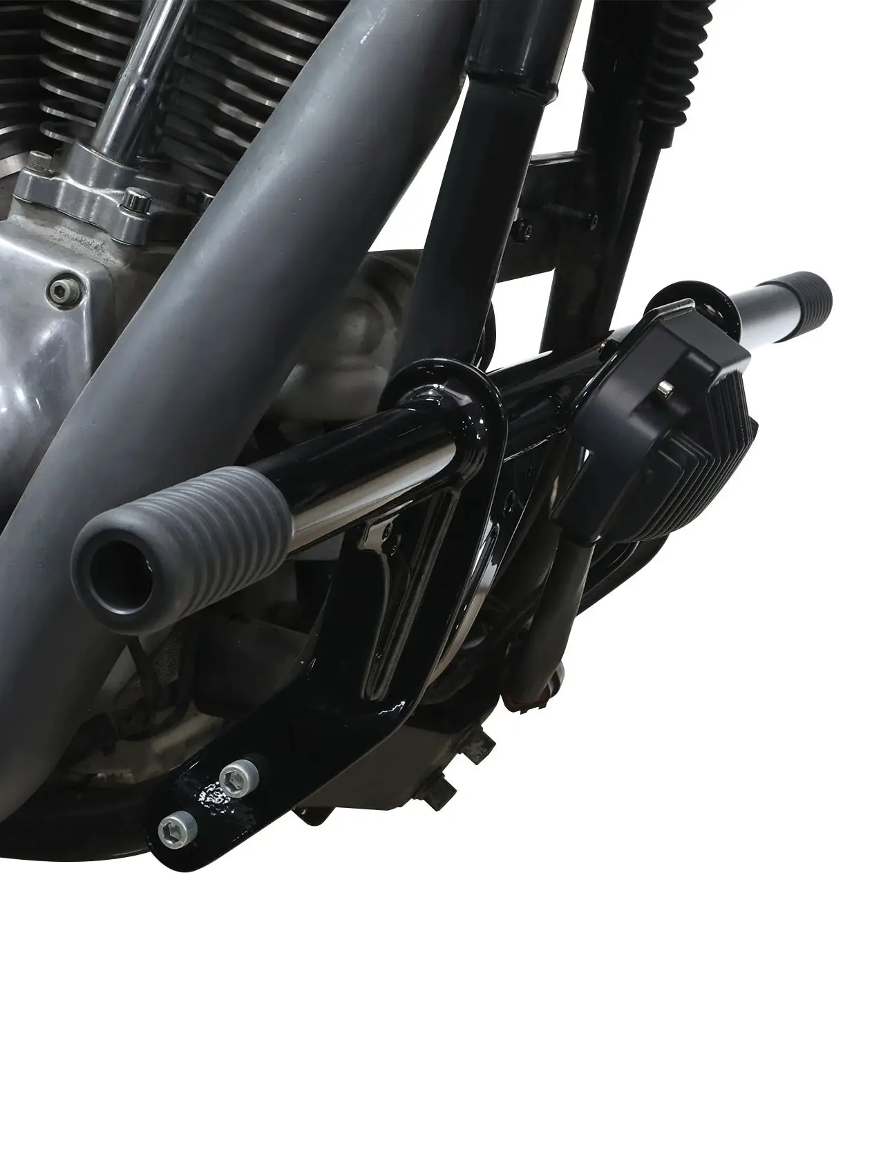 Motorcycle Front Crash Bar Protector Voor Harley Dyna Low Rider Straat Bob w/Midden Controle 2006-2017 2008 - afbeelding 2