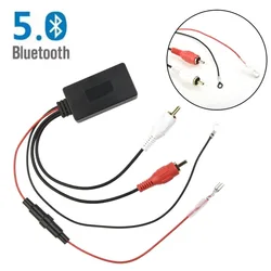 Car Wireless Bluetooth-Receiver Modules Bluetooth-5.0 Music Radio Stereo Audio Cable Adapters 2RCA Connectors Music AUX Adapter