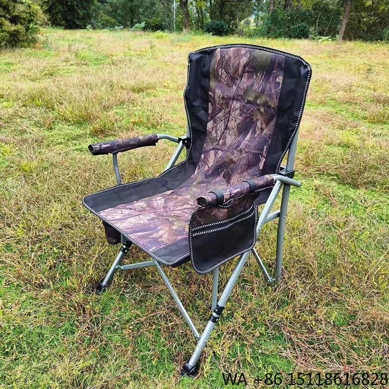 Portable Folding Outdoor Camping Chair with Side Pocket for Ultimate Comfort Convenience Travel Hiking Picnic Fishing Chair