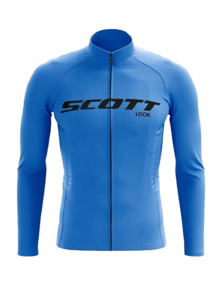AliExpress SCOTT LOOK Men's Cycling Jersey Long Sleeve Summer Spring Bicycle Long Jersey Road Bike Clothing Pro Team bicycle cycling clothes