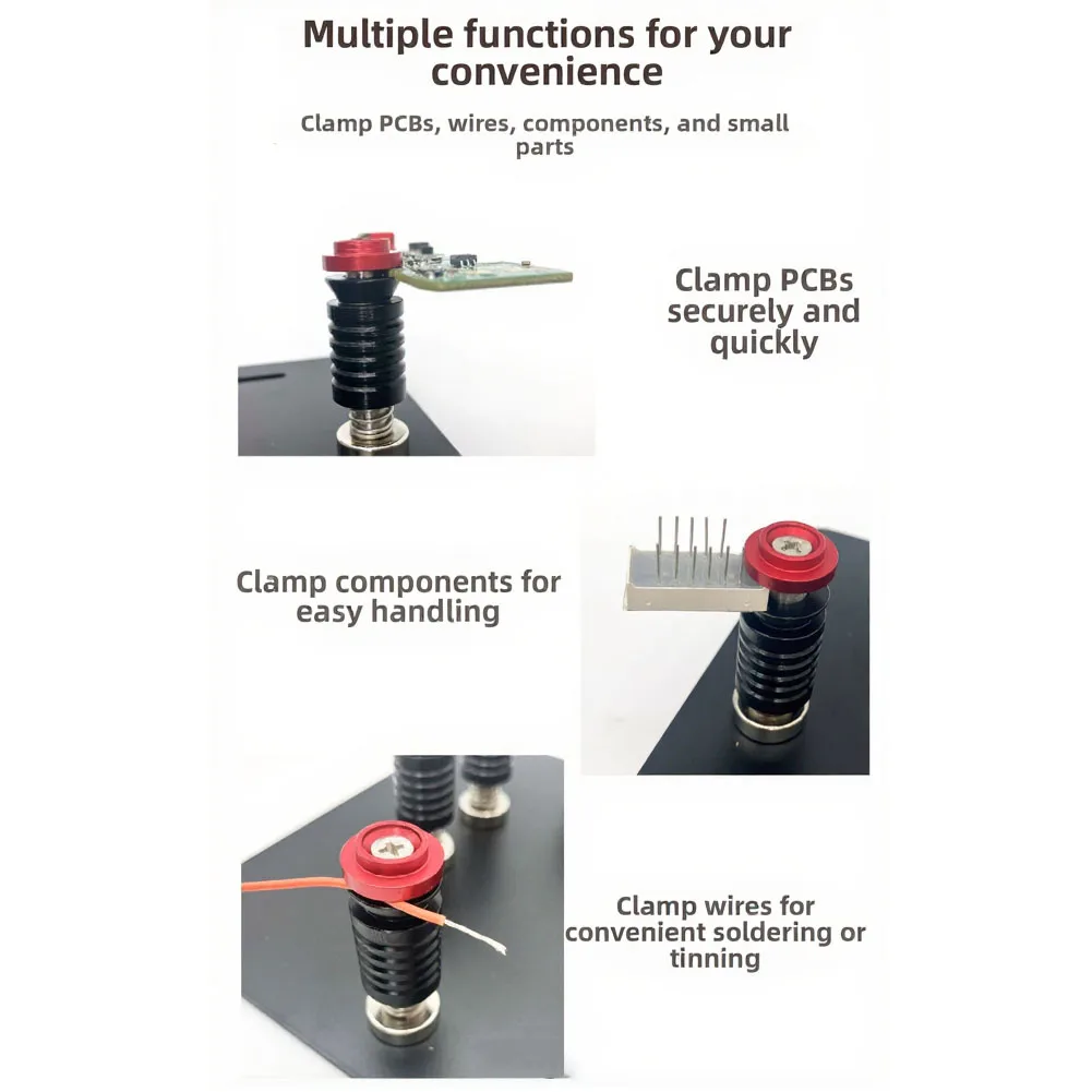 Reliable PCB Clamping System with Dual Mode Operation Spring Loaded and L-Shaped for Broad Application in Circuit Development