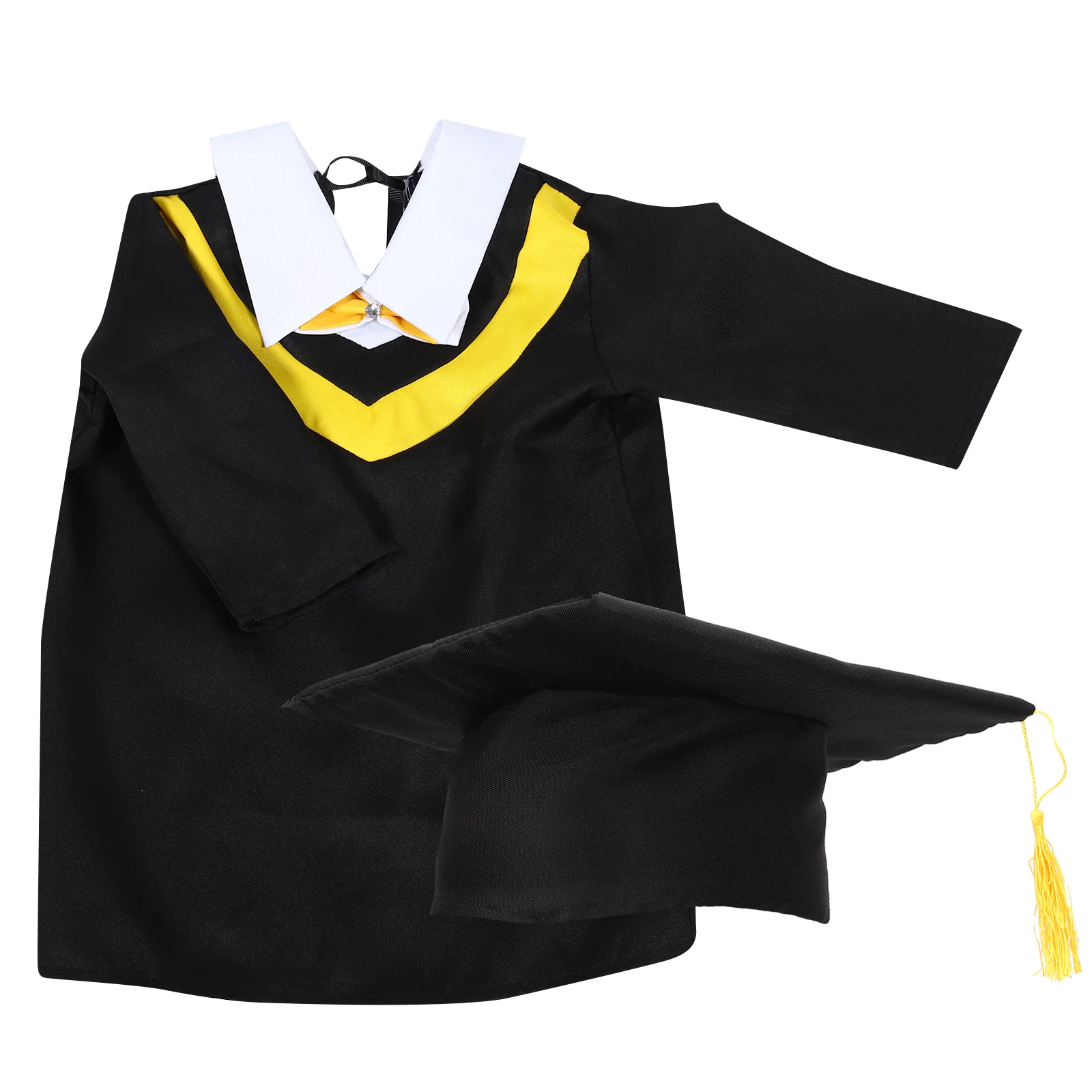 

Baby Outfits Graduation Dress Children Gown Hat Kindergarten Preschool Apparel Toddler