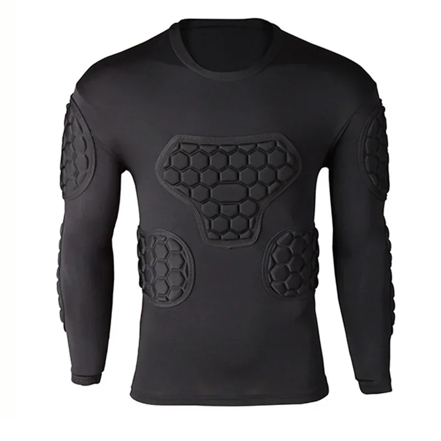 Professional Rugby Football Soccer Goalkeeper Jerseys Armor Uniform Thicken EVA Sponge Elbow Knee Padded Shirts Pants Protector