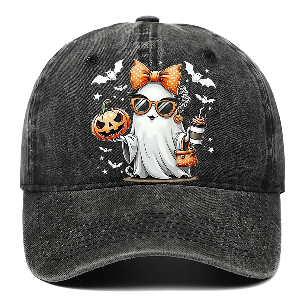 Baseballmütze mit Fledermaus-Geist-Motiv, für Damen und Herren, Outdoor-Sport, Sonnenschutzhut, Halloween, Festival, Party, Dekoration
