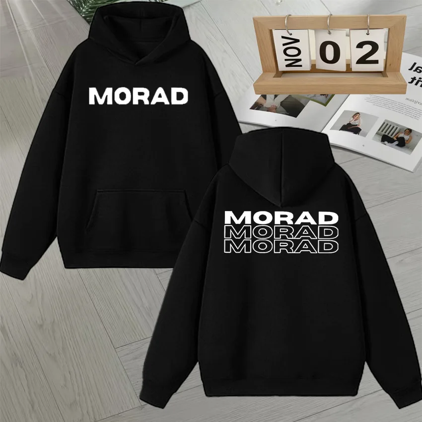 

Rapper Morad MDLR Album Merch Hood vintage Sweatshirts Autumn Winter Long sleeve Men Women Fleece Hoodies Unisex Loose Pullovers