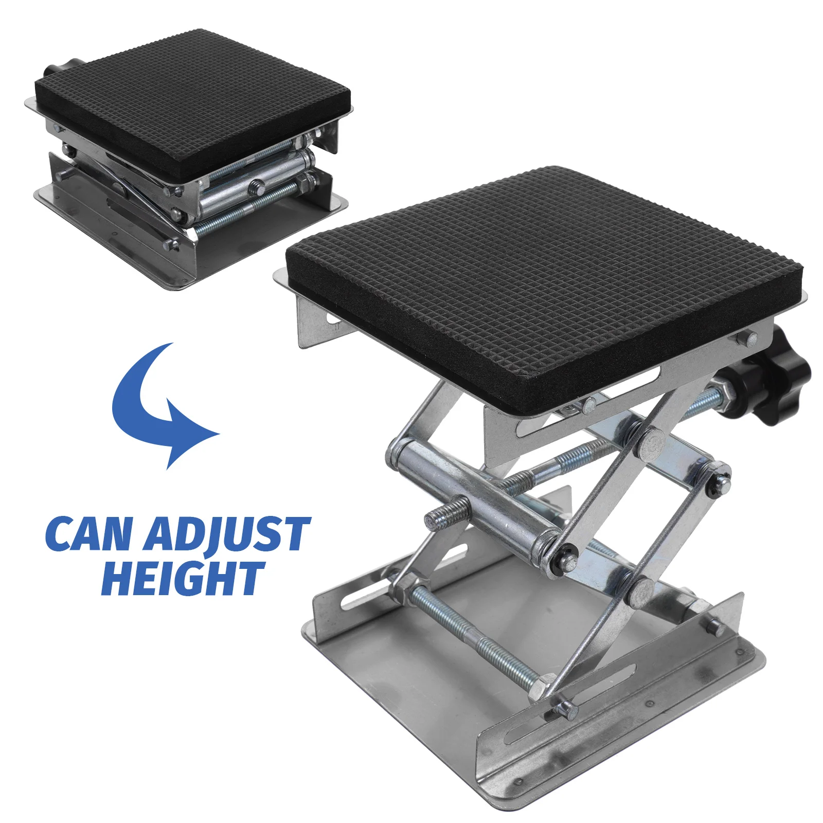 Scissor Platform Adjustable Base Lift Stand Lifting Stainless Steel Laboratory Car Hydraulic Cars