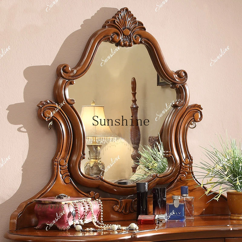 American dresser solid wood small apartment bedroom, luxury engraved retroP