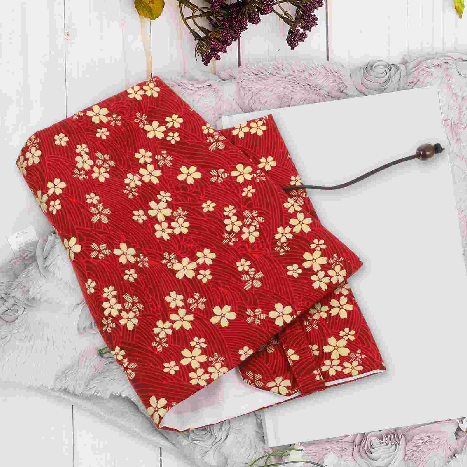 Book Cover Cloth Decor Creative Hand-made Sleeve Ornamental Protector Cases A4 Sleeves Flowers Exquisite Fabric Stylish Nurse