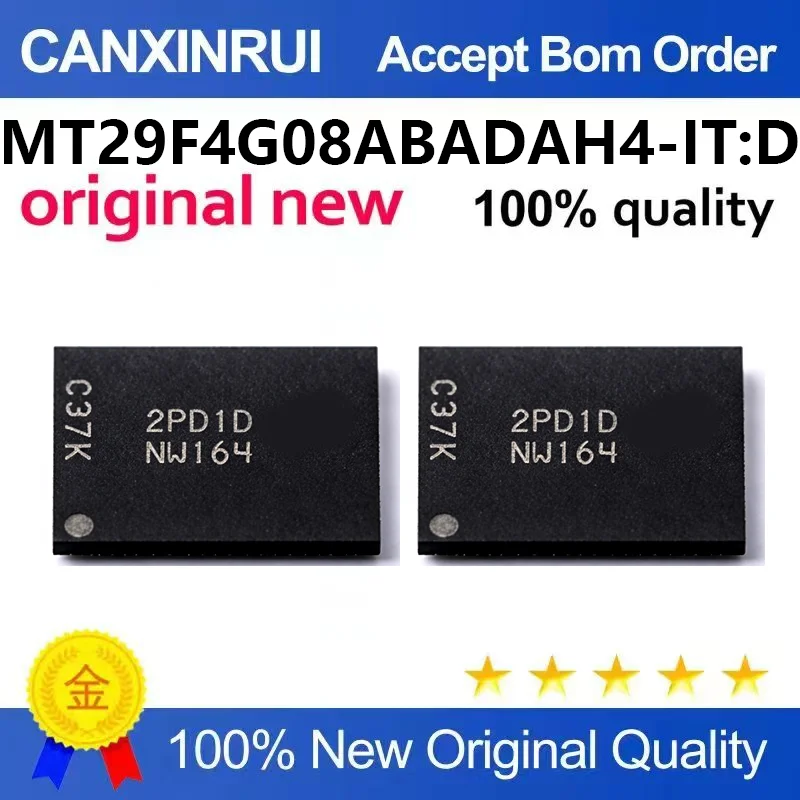 (5pcs-100pcs)Original genuine MT29F4G08ABADAH4-ITD