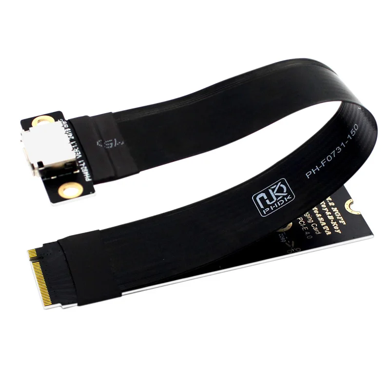 

Кабель PCIe 4.0 Gen4 M2 M Key to SFF-8612 Адаптер M.2 NVME to Oculink 4i Удлинительный кабель для настольного ноутбука для видеокарты SSD