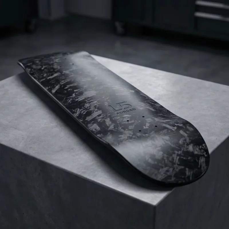 Flagship Forged Marble Carbon Fiber Skateboard Deck 8.5mm Ultra-thin Epoxy Bonding 378kg Impact Grade Customization [Deck Only]