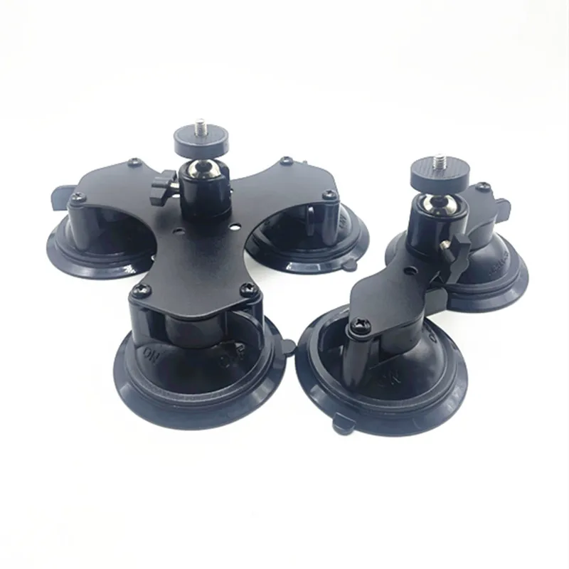Camera Adapter Mount Dual / Triple Suction Cup Base Heavy Duty Twist Lock for Gopro 11 10 9 1/4-20 Screw Adapter DJI Osmo Sjcam