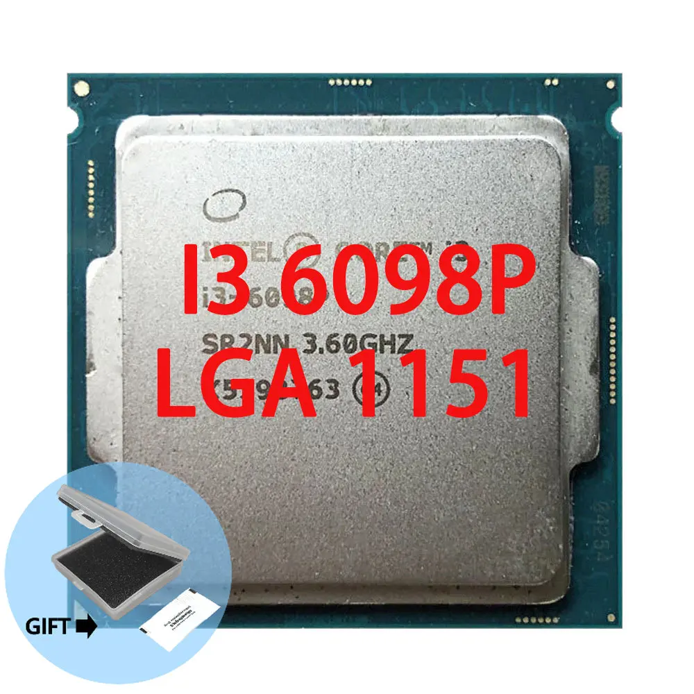 

Для Intel Core i3-6098P i3 6098P 3,6 ГГц двухъядерный четырехпоточный процессор 54 Вт LGA 1151