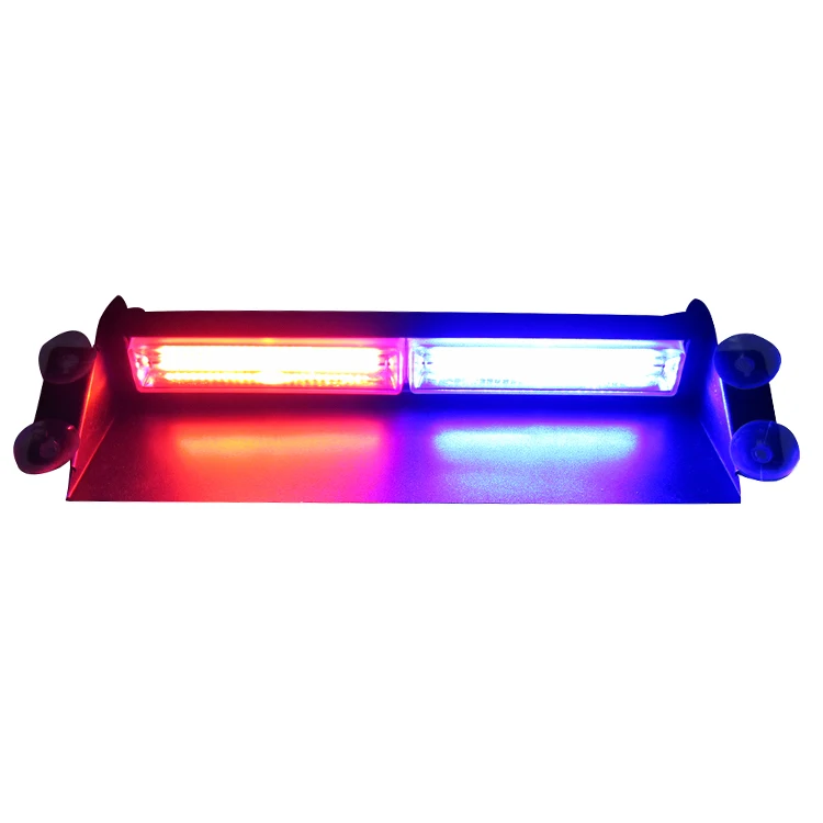 

12V-24V Car Flash Red Blue LED COB Car Windscreen Warning Light Emergency Flasher Strobe Light