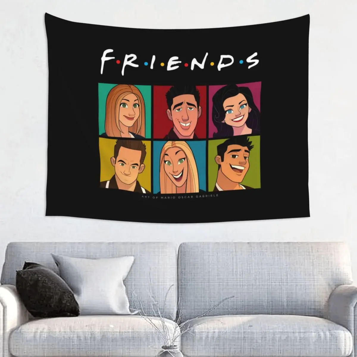 Cartoon Aime Friends Hippie Tapestry for Bedroom Decoration TV Show Tapestries Home Decor