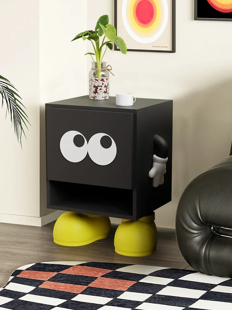 Cute Big Eyes Bedside Table for Children, Bedroom, Storage Lockers, Creative Cartoon Cabinet, Boys and Girls