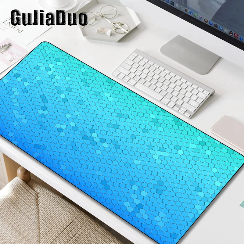 GuJiaDuo Hexagon Art Mouse Pad Natural Rubber Anti-slip Waterproof Table Desk Mat Gaming Hoom Accessories Gamer Cabinet Carpet