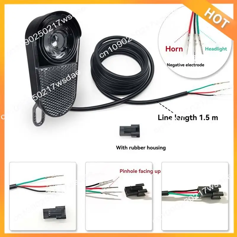 

X08A 36 В 48 В электрическая велосипедная фара электрическая велосипедная фара передний фонарь уличная ночная езда велосипедные детали аксессуары