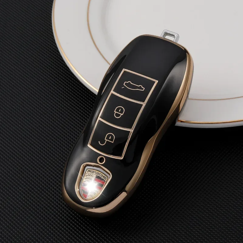 For Panamera New Car Key Case Cover For Porsche Macan Cayenne Cayman Boxster 911 9ya 971 Smart Protection Shell Remote Key Cover